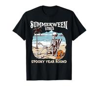 Summerween Scheletro Summer-ween Spooky Summer Maglietta