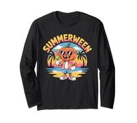 Summerween Spooky Halloween Summer Vibes Zucca Gelato Maglia a Manica