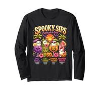 Summerween Spooky Sips Halloween Ghost Cocktail Vibes Maglia a Manica