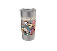 Summerween Spooky Summer summerween party Halloween Summer Bicchiere termico in acciaio inox doppia parete