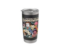 Summerween Spooky Summer summerween party Halloween Summer Bicchiere termico in acciaio inox doppia parete