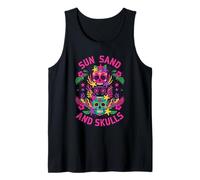 Summerween Sun Sand Skulls Beach Tropical Canotta