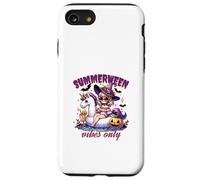 Summerween Vibes Only Spaventosa piscina estiva sulla spiaggia di Halloween Custodia per iPhone SE (2020) / 7 / 8