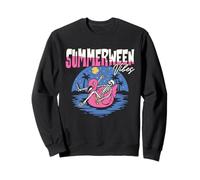 Summerween Vibes Skeleton Spooky Beach Summer Vacation regali Felpa