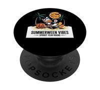 Summerween Vibes Spettrale Divertimento tutto l'anno PopSockets PopGrip Adesivo