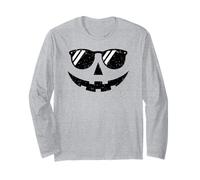 Summerween Vibes Spooky Summer Sorridente Zucca Halloween Maglia a Manica