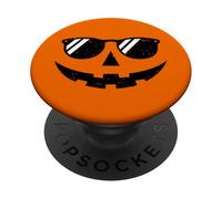 Summerween Vibes Spooky Summer Sorridente Zucca Halloween PopSockets PopGrip Adesivo