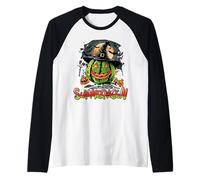 Summerween Vibes Sweet Ice Cream Watermelon Summer Halloween Maglia con Maniche Raglan