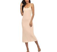 Summienlink Abito da notte da donna, senza maniche, sexy, lungo, senza maniche, da indossare sotto i vestiti