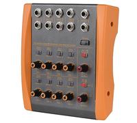 summina 8 Channel Ultra Low Noise Mixer Console 8 Channel Line Stereo Mixer Switching Mono/Stereo Compact Digital Audio Mixer for Guitar and Bass