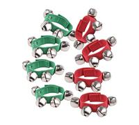 summina campanelli da polso campanelli da polso a fascia campanellini strumenti musicali 8 pezzi Jingle Bells campanelli da polso strumento musicale campanello da polso natalizio percussioni musica