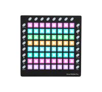 summina Controller MIDI Drum Pad Pad MIDI Strike Pad 64 RGB retroilluminato pad sensibili alla velocità 24 pulsanti funzione USB MIDI IN OUT con modulo audio integrato da 128 MB per musica dal vivo