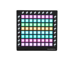 summina Controller per Batteria MIDI 64 Pad Retroilluminati RGB Pad MIDI Strike Sensibile Alla velocità con 24 Pulsanti Modulo Audio USB MIDI IN OUT per Produzione Musicale Performance