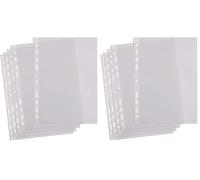 SUMMIT Buste perforate A4, 200 buste in poliestere (Confezione da 2)