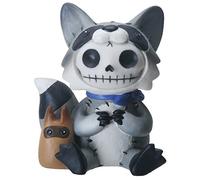 SUMMIT COLLECTION Figurina Furrybone Bandit The Raccoon da 3 pollici, colore grigio e nero