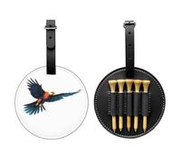 Summit Hawk Silhouette Black Golf Tee Storage Bag - Facile da trasportare e più efficiente nel giocare a golf