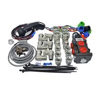 Summit Hydraulics Moltiplicatore idraulico Deviatore Elettrovalvola Selettore w/Joystick Maniglia Interruttore & Ag Accoppiatore Kit