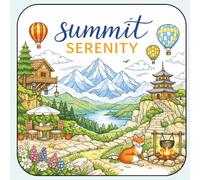 Summit Serenity: A Mountain Colouring Book for Adults with Relaxing Landscapes, Scenic Views, and Peaceful Nature Art