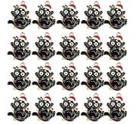 SUMMITDRAGON 20pcs Cartoon Gatti Fascino Per Gioielli Stagionali Che Fanno Collana E Ciondolo Elegante Handmade Portachiavi Accessori Stagionali Risultati Dei Monili, Misura unica, come descritto