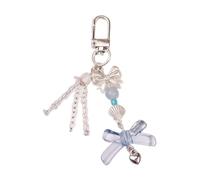 SUMMITDRAGON Accessorio decorativo a lunga durata, accessorio decorativo portatile da appendere, delicato fiocco a forma di cuore per portachiavi e borse