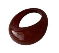 SUMMITDRAGON Anelli di moda in resina superfici lucide design ergonomico curvo diverse opzioni di dimensione accessorio per le dita per donne e adolescenti resina, Misura unica, come descritto, come