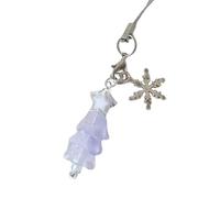 SUMMITDRAGON Artigianale Perline Cordino Mobile Elegante Gigli Fiore Perline Nappe Telefono Anelli Accessorio Del Telefono Per Uso Quotidiano Gioielli Da Collezione, Misura unica, come descritto, come
