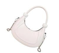 SUMMITDRAGON Borsa a tracolla per le donne borse a tracolla con catena rimovibile in pelle PU pochette borse toted borse con chiusura a cerniera Toted Zipper spalla borse in ecopelle, bianco, One Size