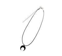 SUMMITDRAGON Collana dal design unico con luna nera per la donna moderna che ama accessori distintivi e alla moda abbigliamento casual girocollo alla moda