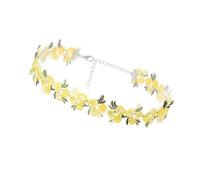 SUMMITDRAGON Collana girocollo multiuso in pizzo con delicati disegni floreali, accessorio per gioielli alla moda femminile elegante accessorio alla moda, Misura unica, come descritto, come descritto