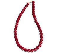 SUMMITDRAGON Elegante collana con perline di vetro, leggera e unica, ornamento per il collo, per una vestibilità comoda, lunghezza regolabile, Misura unica, come descritto, come descritto