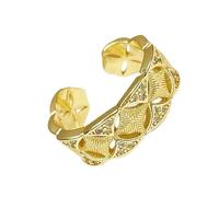 SUMMITDRAGON Elegante dettaglio di grano anelli aperti portatili per le donne regolabile robusta lega colore vibrante uso quotidiano abbigliamento casual moda anelli dichiarazione, Misura unica, come