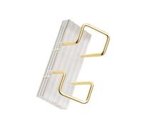 SUMMITDRAGON Porta biglietti da visita in metallo Stand Cartolina Creativo Display Rack Per Ufficio Da Tavolo Display Rack Stand Per Ufficio