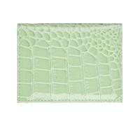 SUMMITDRAGON Porta biglietti da visita per uomo donna portafoglio in pelle PU borsa certificato slot carte di credito organizzato donne e porta carte professionale, Verde chiaro, Bellezza di massa