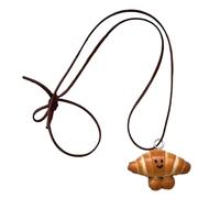 SUMMITDRAGON Realistico Bakery Charm Collane con Pretzel Robusto Bagel Disegni Moda Acceossory per look alla moda Stili Collane uniche, Misura unica, come descritto, come descritto
