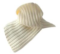 SUMMITDRAGON Scaldacollo Sciarpa Fazzoletto da collo Caldo Staccabile Wrap Falso Collare Inverno Ciclismo Antivento Donna, Beige, Taglia unica