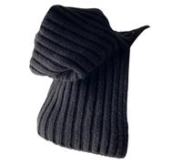 SUMMITDRAGON Scaldacollo Sciarpa Fazzoletto da collo Caldo Staccabile Wrap Falso Collare Inverno Ciclismo Antivento Donna, Nero , Taglia unica