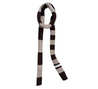 SUMMITDRAGON Sciarpa da donna alla moda lavorata a maglia leggera sciarpa moderna a righe sciarpe per autunno e inverno armadi autunno inverno sciarpa, Tè al latte al caffè scuro, Taglia unica