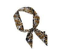 SUMMITDRAGON Sciarpa di seta sottile del modello elegante Sciarpa di seta alla moda Fazzoletto da collo leggero della cintura sciarpa di seta per il collo delle ragazze della signora, Giallo, Taglia