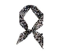 SUMMITDRAGON Sciarpa di seta sottile del modello elegante Sciarpa di seta alla moda Fazzoletto da collo leggero della cintura sciarpa di seta per il collo delle ragazze della signora, Nero , Taglia