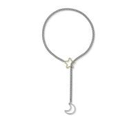 SUMMITDRAGON Star Moon regolabile Cuban Lariat Collana Per Le Donne Amore Cuore Anelli Punk Rock Catena Gioielli Accessorio Per Uso Quotidiano Gioielli Per Il Partito, Misura unica, come descritto