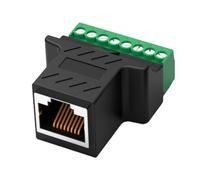 SUMMITDRAGON Terminali 8P8C femmina 8P8C del connettore di rete 8P8C senza saldatura all'adattatore di estensione dei connettori dell'adattatore di dati di Pin 8P8C
