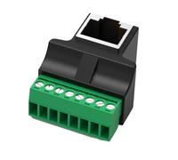 SUMMITDRAGON Terminali 8P8C femmina 8P8C del connettore di rete 8P8C senza saldatura all'adattatore di estensione dei connettori dell'adattatore di dati di Pin 8P8C
