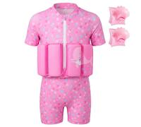 Summshall Costume da bagno per bambini e bambine, con galleggiante, aiuto per il nuoto, costume da bagno intero