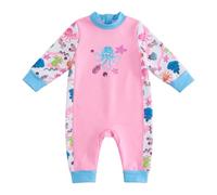 Summshall Muta in neoprene per bambini 0-3 anni, costume da bagno termico con fodera in pile e protezione UV UPF 50+, mantiene il caldo, costume intero per piscina, lezioni di nuoto, spiaggia