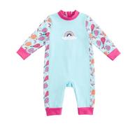 Summshall Muta in neoprene per bambini 0-3 anni, costume da bagno termico con fodera in pile e protezione UV UPF 50+, mantiene il caldo, costume intero per piscina, lezioni di nuoto, spiaggia