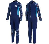 Summshall Muta lunga per bambini, 2 mm, in neoprene, per ragazzi, ragazze e bambini, flessibile, calda, protezione solare UPF50+, per nuoto, surf, parco acquatico e spiaggia, sport acquatici