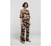 Summum Woman Pants Watery Print On French Terry Multicolour Taglia: M | Pantaloni a zampa di elefante Outlet | Donna