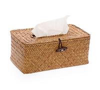 SUMNACON Scatola rettangolare per fazzoletti cosmetici per uso domestico, porta carta tessuta decorativa, caramelle