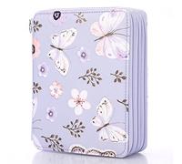 SUMNACON Set di 120 matite colorate, organizer con grande capacità e supporto, per scuola, ufficio, viaggi, regalo per famiglia e amici (a forma di rosa), Lilla, 24 x 20 x 6 cm, Alla moda