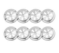 SUMNACON Set di 8 griglie per barbecue in acciaio inox, regolabili, per barbecue, affumicatore, stufa, bocchetta di ventilazione, parti di ricambio per la regolazione di affumicatori per barbecue,